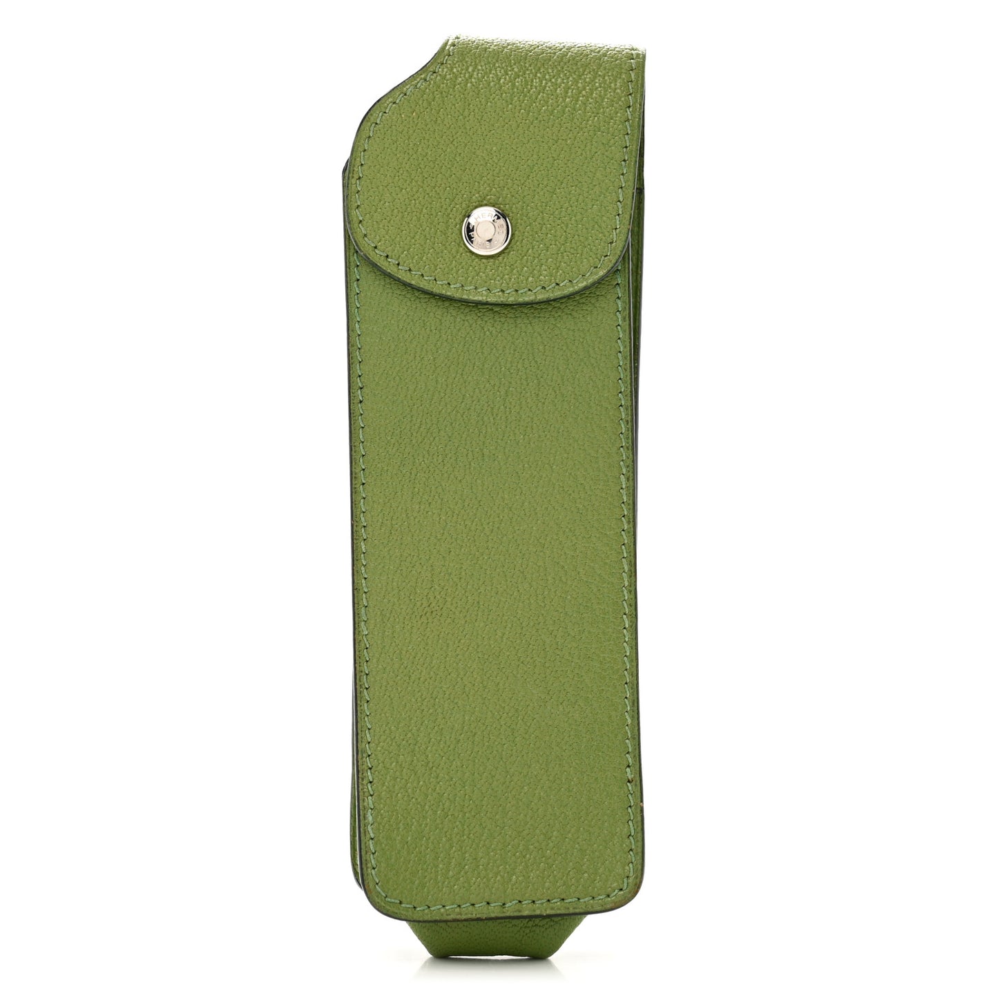 Chevre Mysore Pen Case Vert Anis