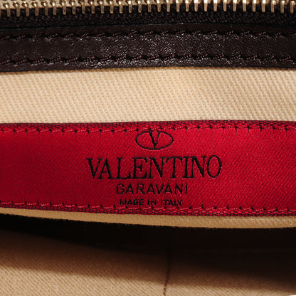 Valentino Garavani Calf Hair Leopard Print Rockstud Shoulder Satchel 7 of 9