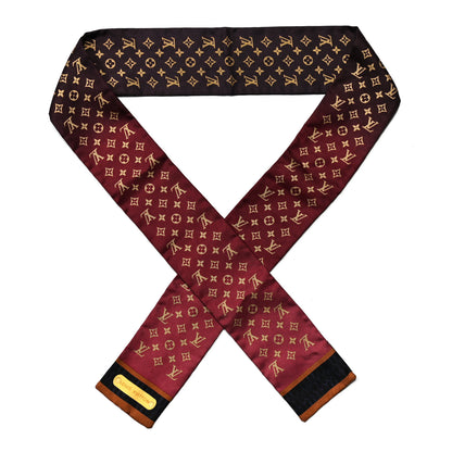 Louis Vuitton Silk Monogram Mirage Bandeau Bordeaux 1 of 3