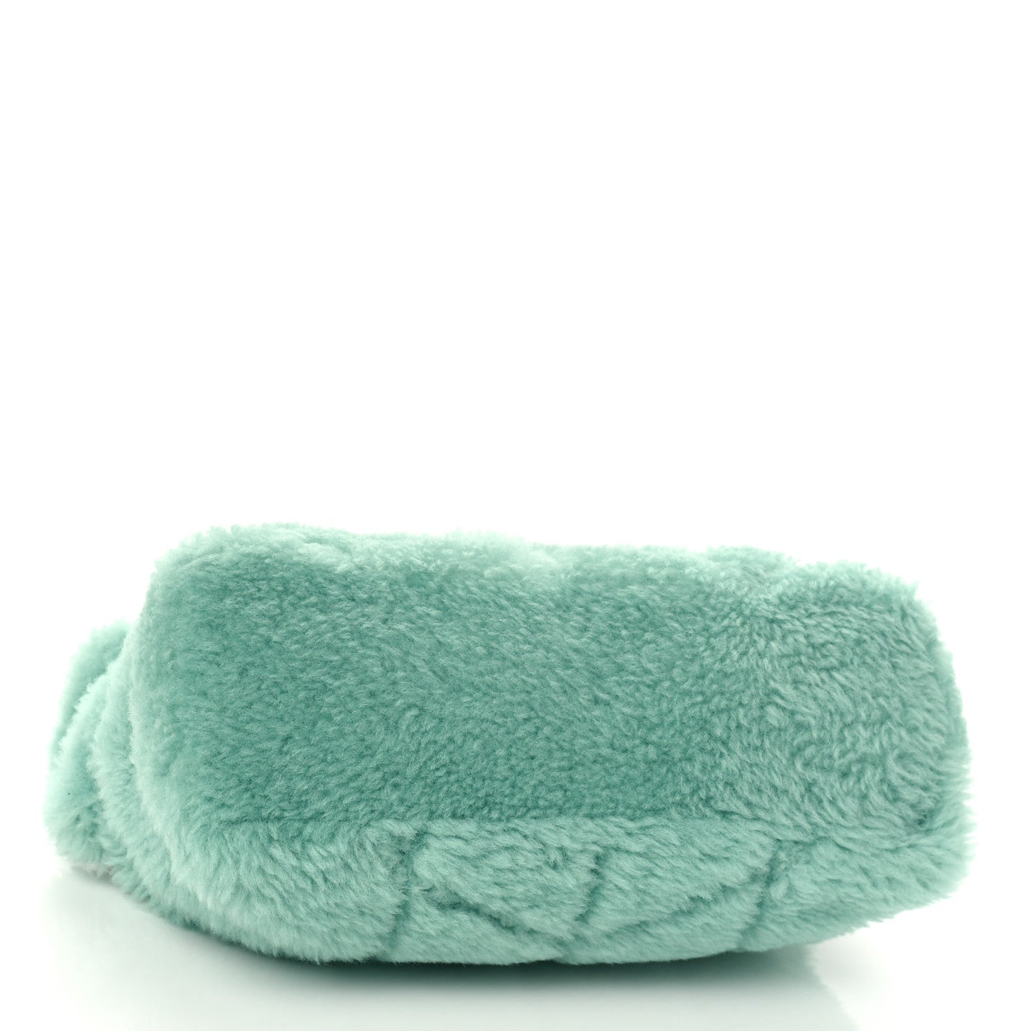 Saint Laurent Merino Shearling Lambskin Quilted Small Loulou Puffer Monogram Chain Satchel Iced Mint 3 of 7