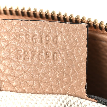Gucci Pebbled Calfskin Large Soho Hobo Camelia 7 of 9