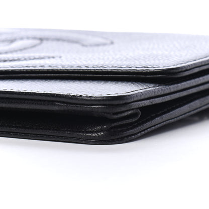 Chanel Caviar Timeless CC Wallet On Chain WOC Black 10 of 12