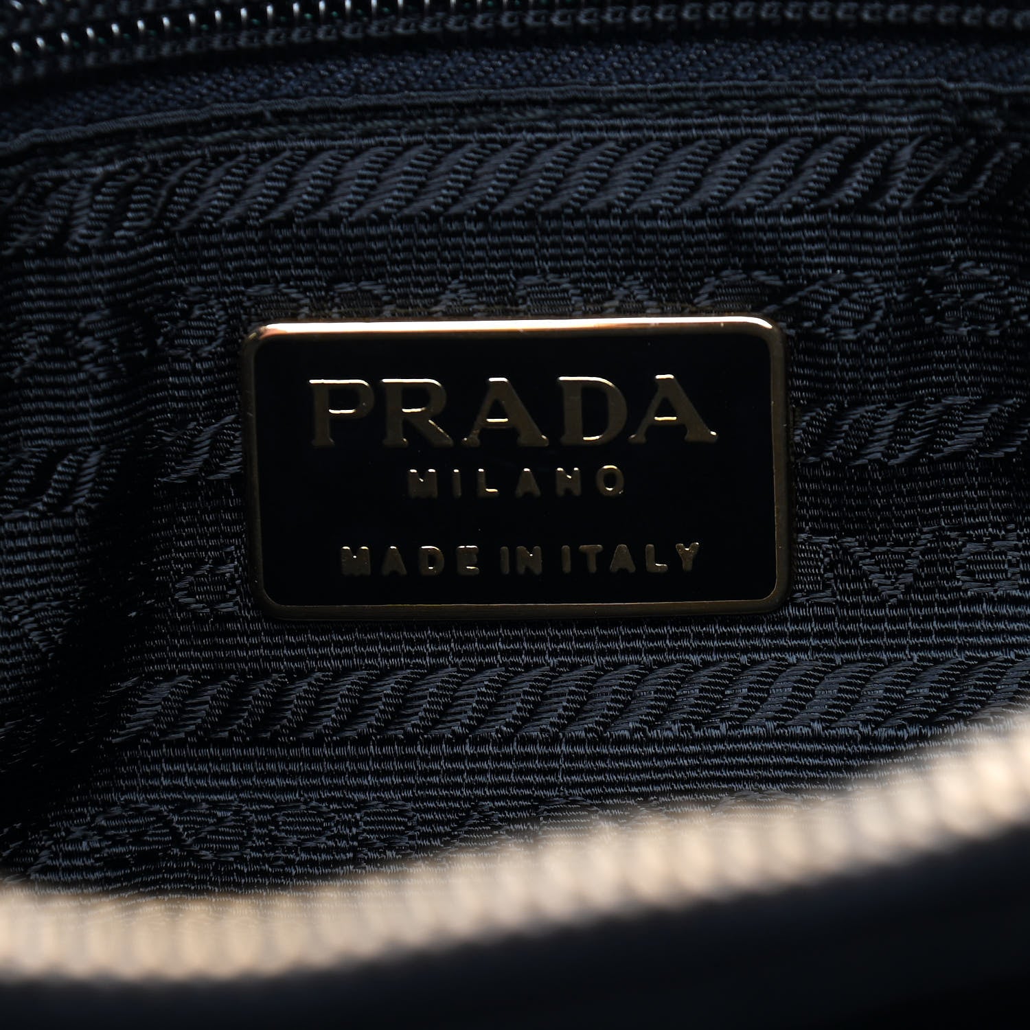 Prada Tessuto Nylon Catena Shoulder Bag Black 5 of 8