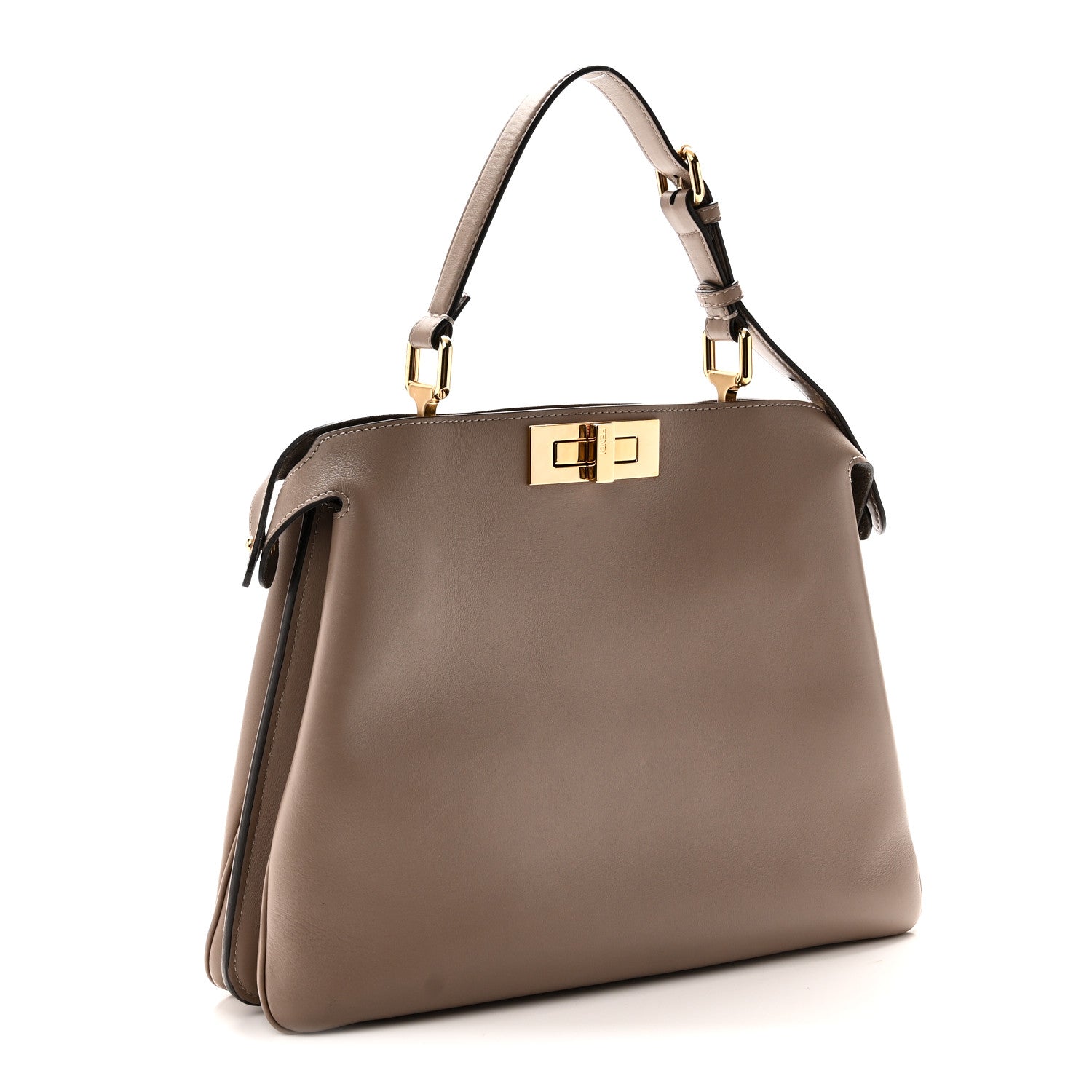 Fendi Vitello Medium Soft Peekaboo  Tortora 3 of 10