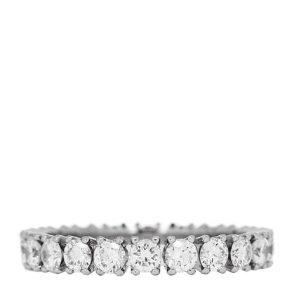 Cartier Platinum Diamond 1.56ct Eternity Ring 53 6.5 3 of 5