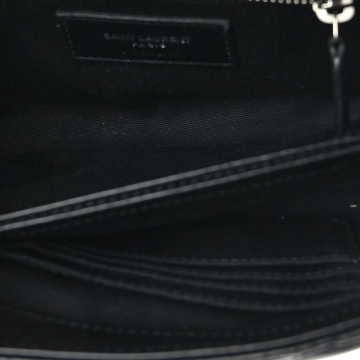 Saint Laurent Calfskin Y Quilted Monogram Toy Loulou Crossbody Bag Black 5 of 10