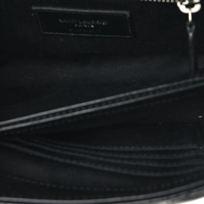 Saint Laurent Calfskin Y Quilted Monogram Toy Loulou Crossbody Bag Black 5 of 10