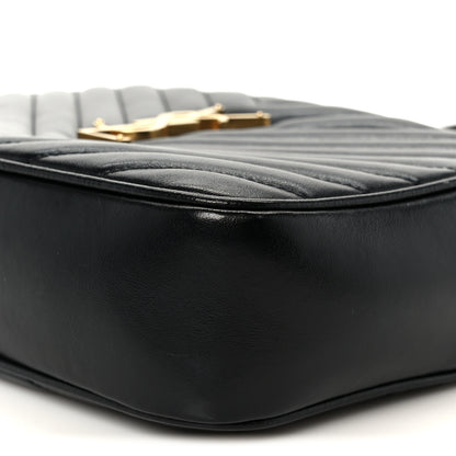 Saint Laurent Calfskin Matelasse Monogram Lou Camera Bag Black 10 of 10