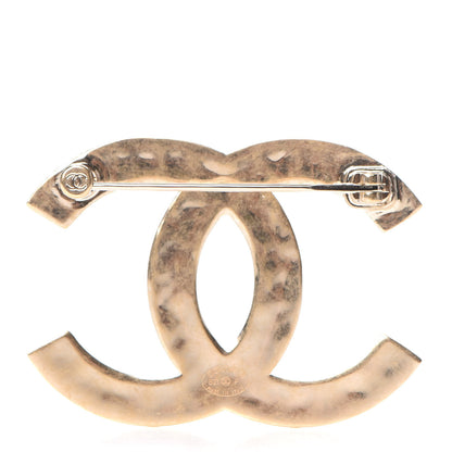 Chanel Metal CC Diamond Quilted Brooch Light Gold 3 of 5