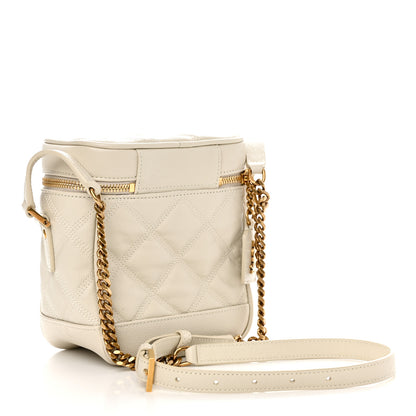 Saint Laurent Grain de Poudre Quilted 80's Vanity Bag Crema Soft 3 of 10