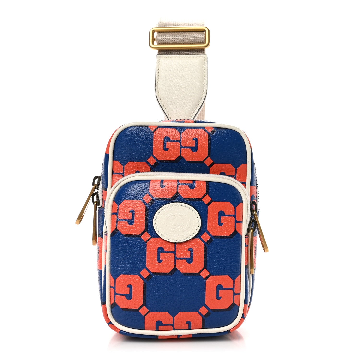 Gucci Dollar Calfskin Sling Bag Blue Orange Multicolor 1 of 10