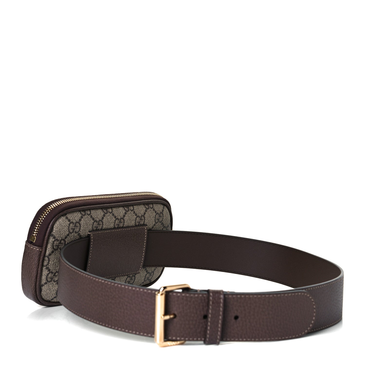 Gucci GG Supreme Monogram Ophidia Belted iPhone Case 85 34 Dark Brown 2 of 9