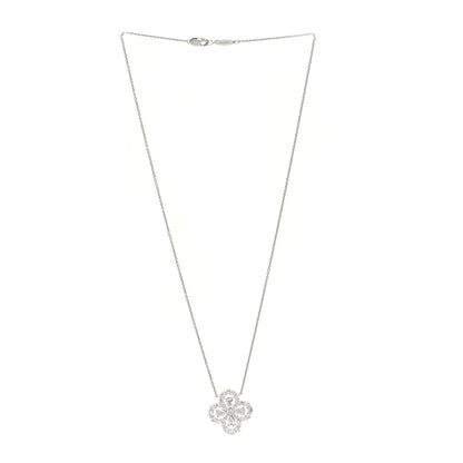Harry Winston Platinum Diamond Full Loop Pendant Necklace 3 of 6