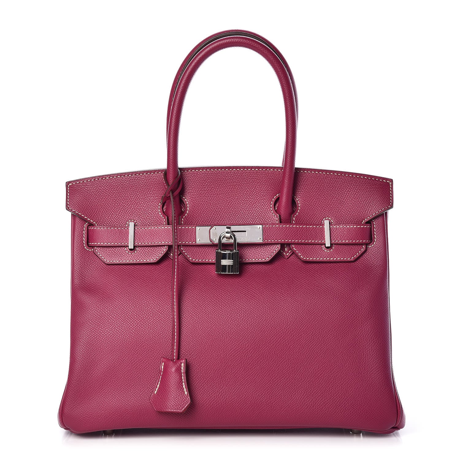 Hermes Epsom Candy Birkin 30 Tosca Rose Tyrien 1 of 33