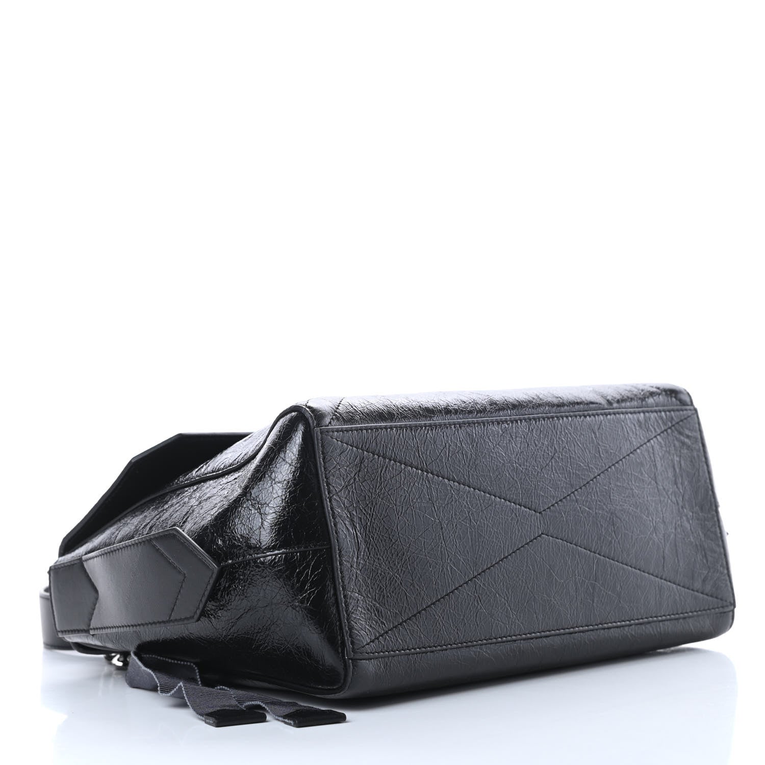 Givenchy Creased Patent Calfskin Medium ID Flap Black 4 of 10