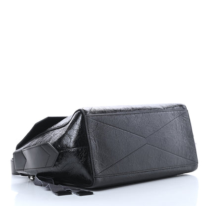 Givenchy Creased Patent Calfskin Medium ID Flap Black 4 of 10
