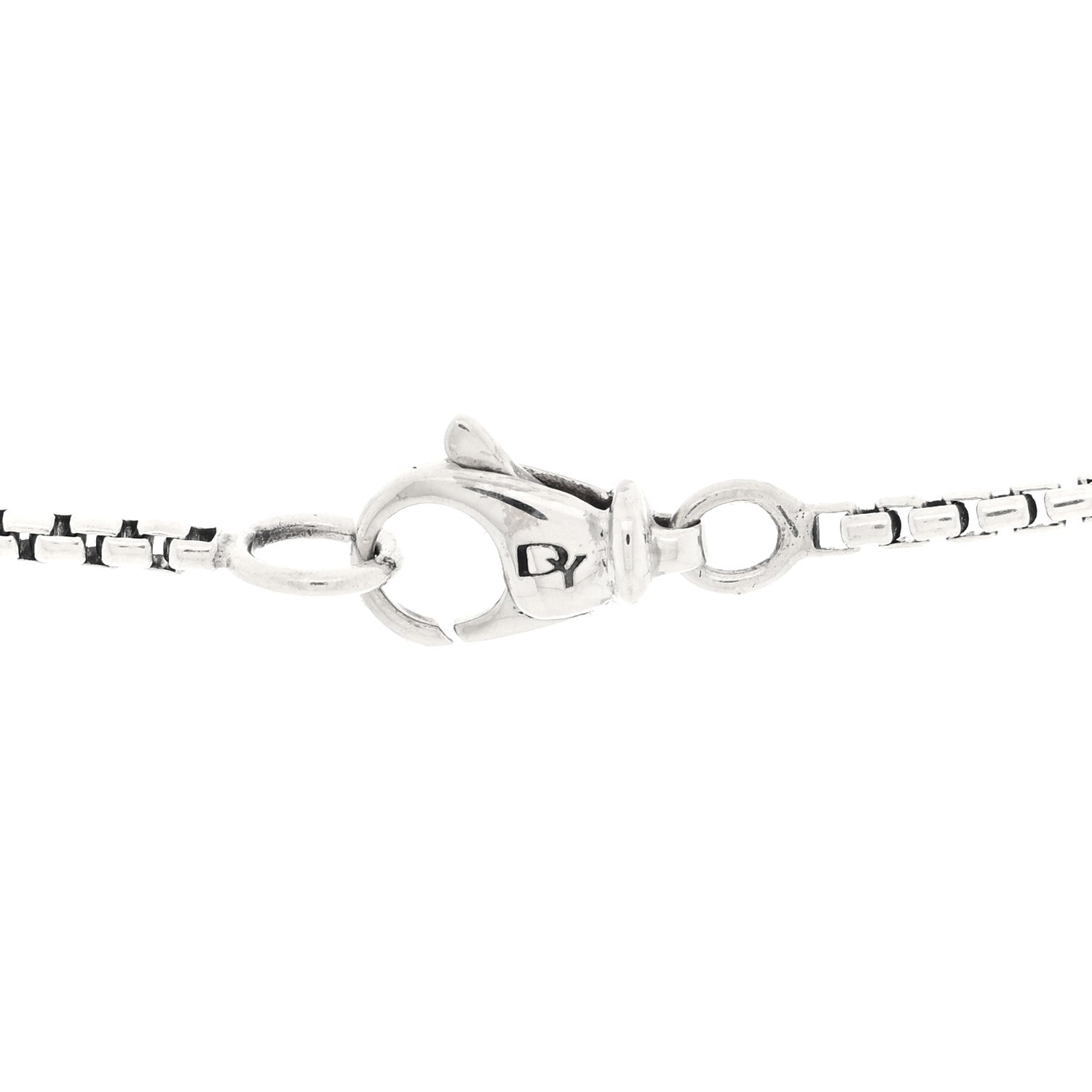 David Yurman Sterling Silver 18K Yellow Gold Diamond Cable Heart Lariat Necklace 5 of 5