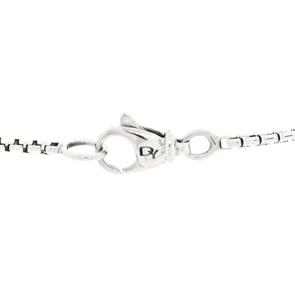David Yurman Sterling Silver 18K Yellow Gold Diamond Cable Heart Lariat Necklace 5 of 5