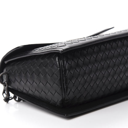 Bottega Veneta Nappa Intrecciato Small Messenger Black 6 of 10