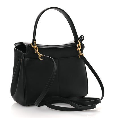 Balenciaga Natural Smooth Calfskin Mini Rodeo Top Handle Handbag Black 3 of 9