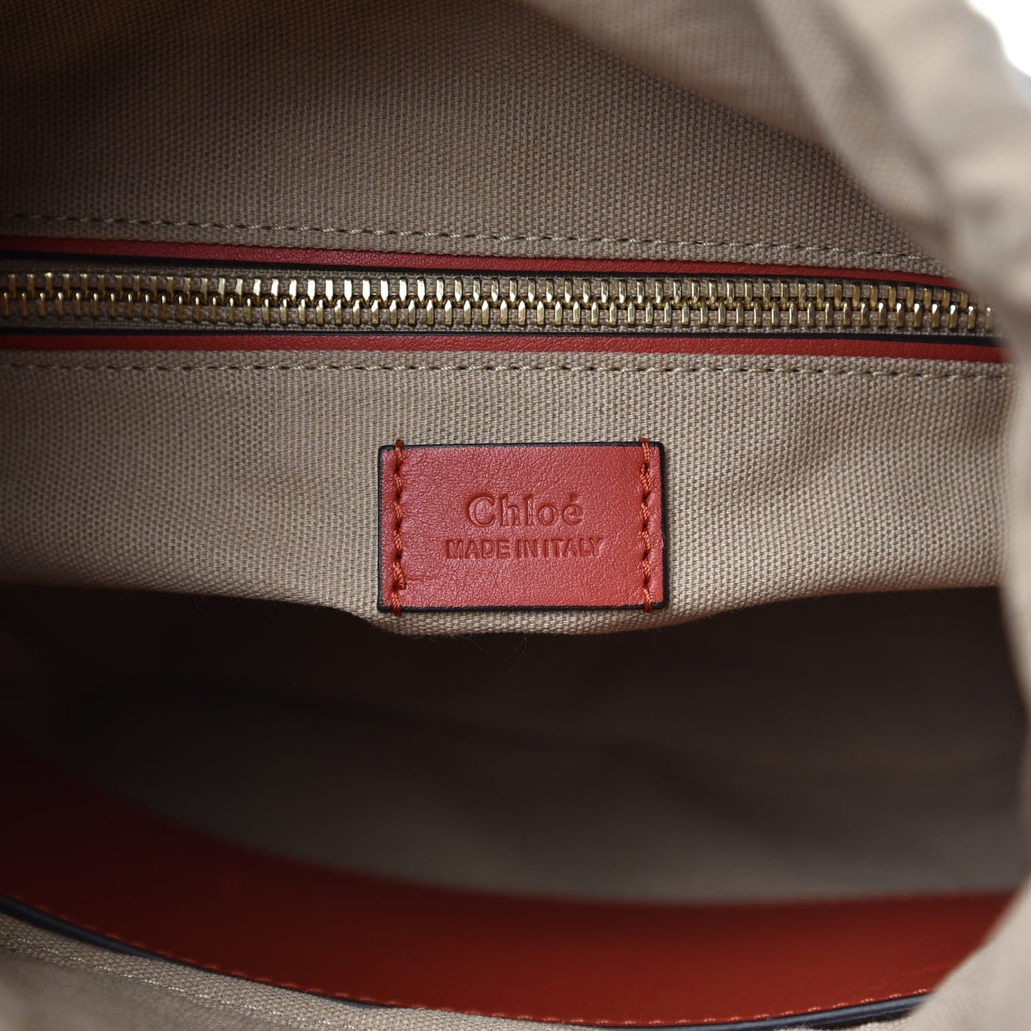 Patent Calfskin Small Roy Bucket Bag Earthy Red