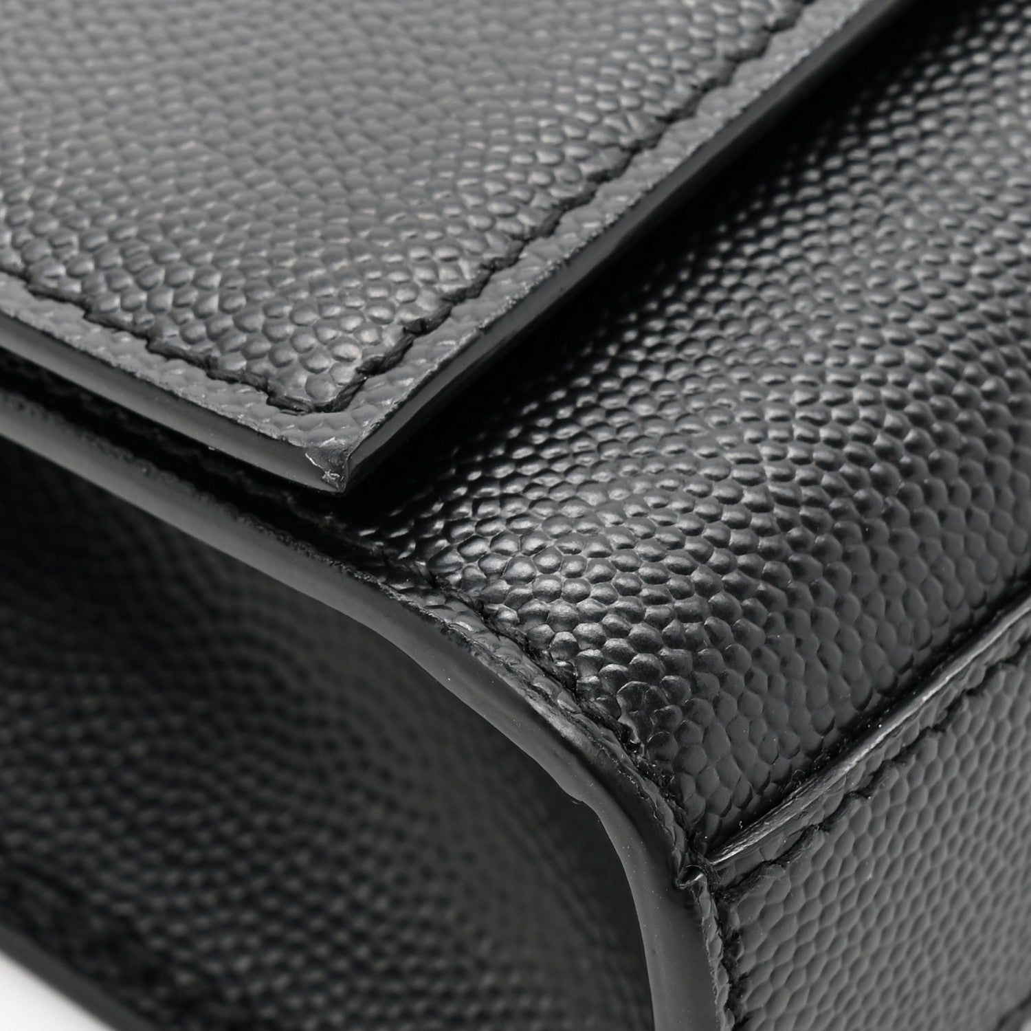 Saint Laurent Grain De Poudre Small Monogram Kate Satchel Black 11 of 12