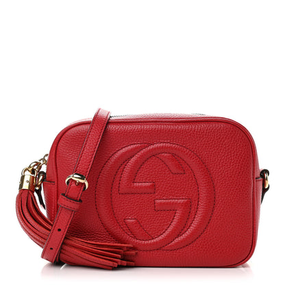 Gucci Pebbled Calfskin Small Soho Disco Bag Tabasco Red 1 of 11