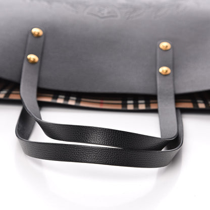 Burberry Calfskin Crest Embossed Large Tote Black 9 of 10