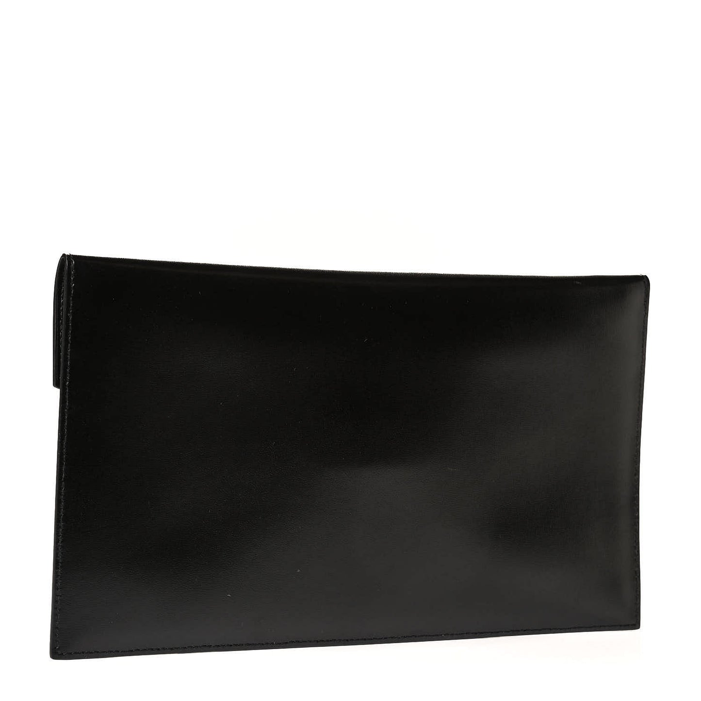 Smooth Shiny Calfskin Monogram Uptown Pouch Black