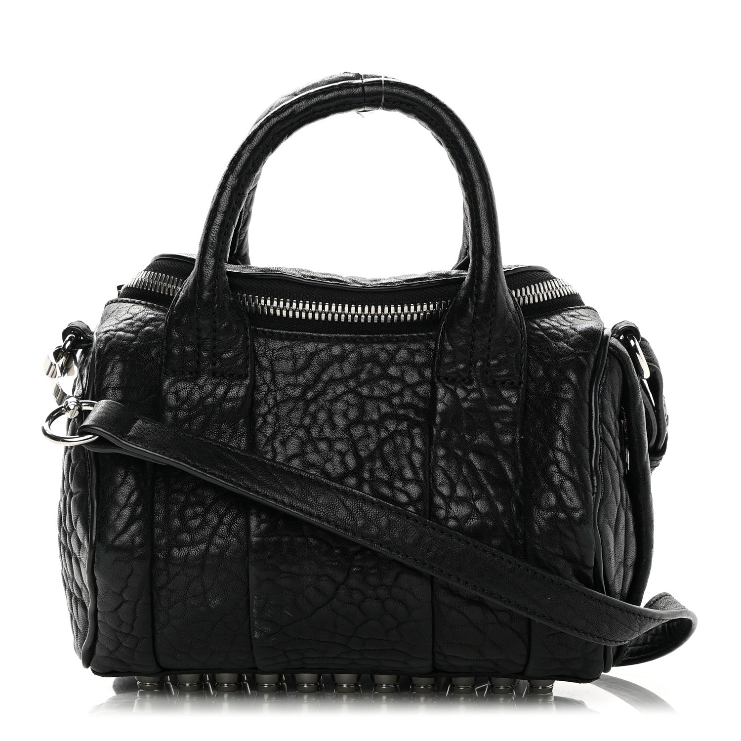 Alexander Wang Pebbled Lambskin Mini Rockie Black Rhodium Hardware 1 of 14