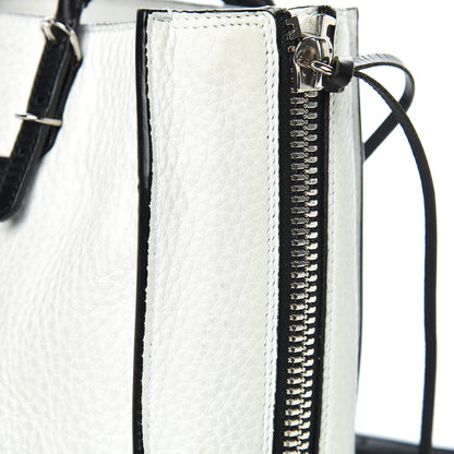 Balenciaga Veau Papier A6 Zip Around Tote White Black 15 of 18
