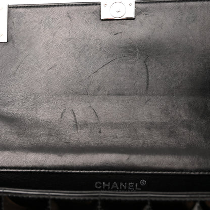 Chanel Patent Chocolate Bar Chain Clutch Black 11 of 11