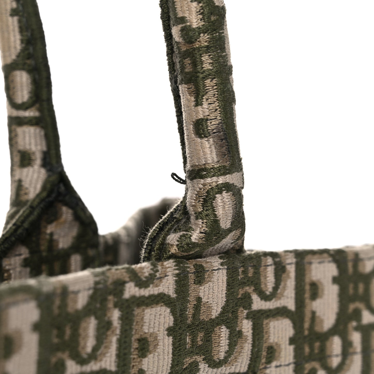 Oblique Large Book Tote Vert Multicolor