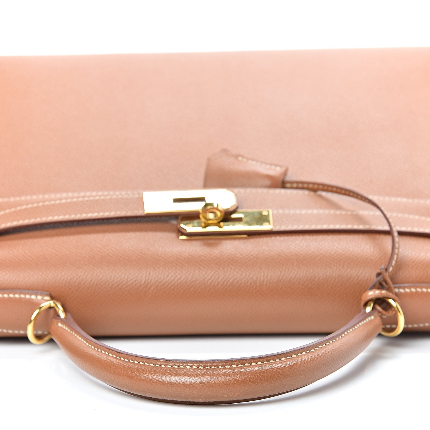 Hermes Courchevel Kelly Sellier 32 Gold 8 of 41