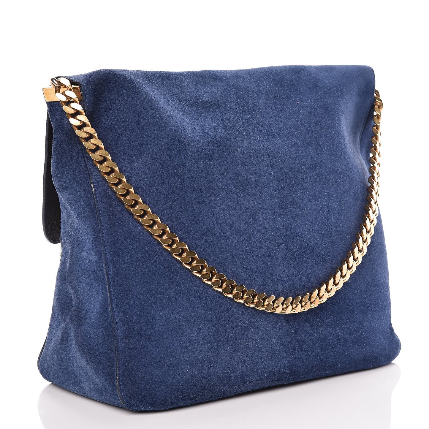 Suede Medium Gourmette Ocean Blue
