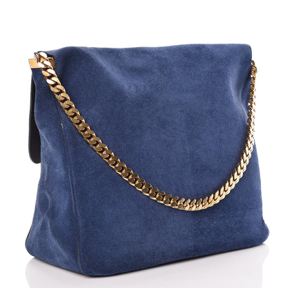Celine Suede Medium Gourmette Ocean Blue 3 of 8