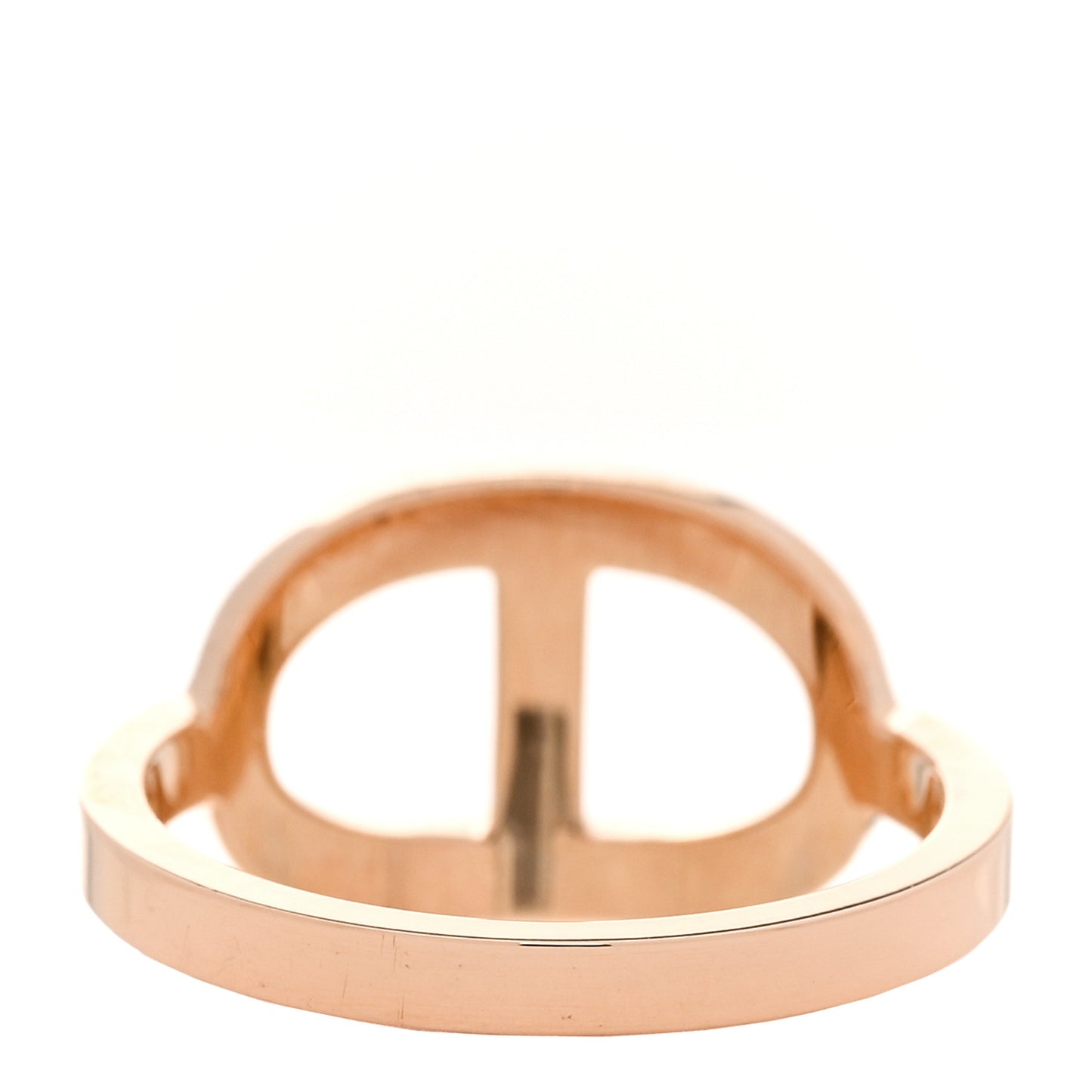 18K Rose Gold Diamond MM Chaine d'Ancre Contour Ring 51 5.75