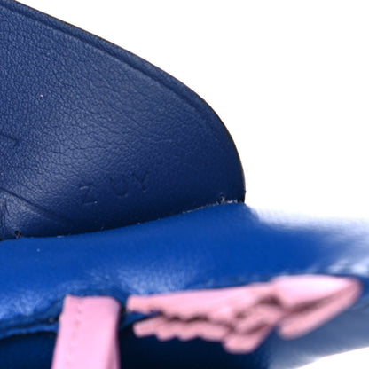 Hermes Milo Lambskin Grigri Rodeo Pegase Horse Bag Charm PM Bleu France Mauve Sylvestre Bleu Saphir 4 of 5