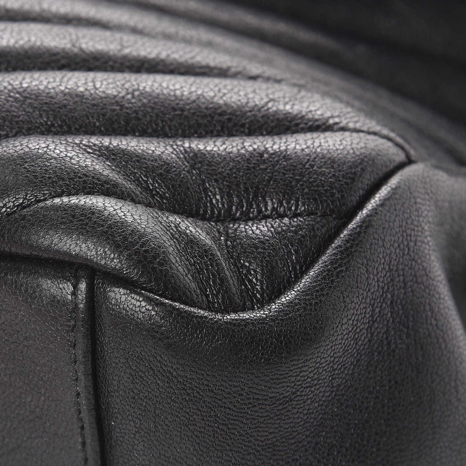 Saint Laurent Sheepskin Matelasse Chevron Monogram Large College Satchel Black 11 of 15