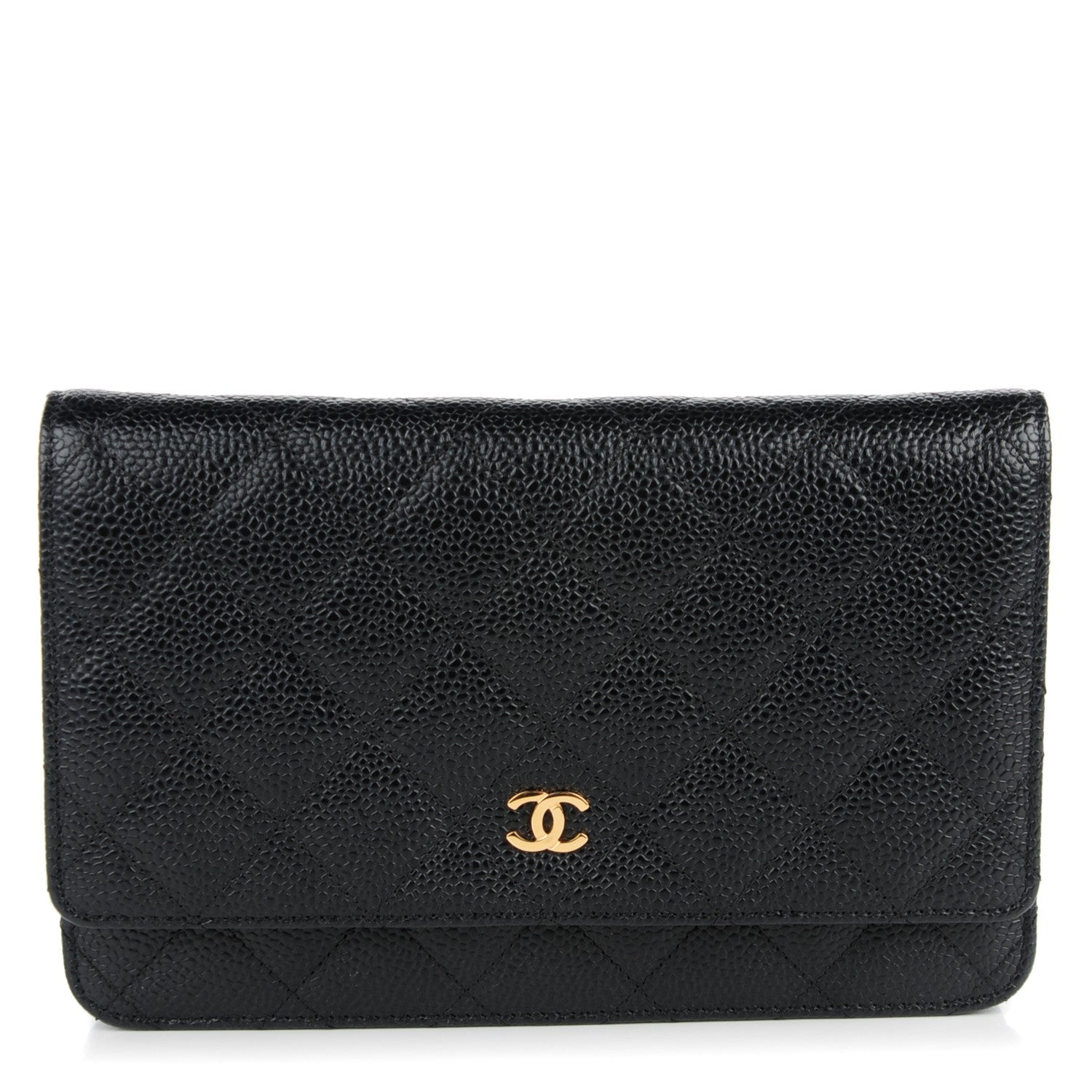 Chanel Caviar Quilted Wallet On Chain WOC Black 1 of 9