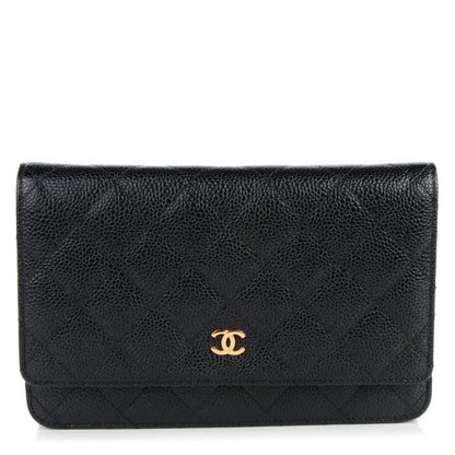 Chanel Caviar Quilted Wallet On Chain WOC Black 1 of 9