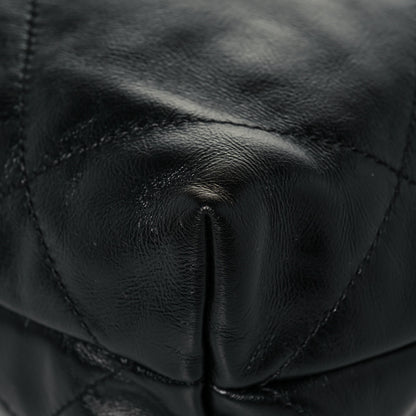 Chanel Shiny Calfskin Quilted Small Chanel 22 Black 10 of 12