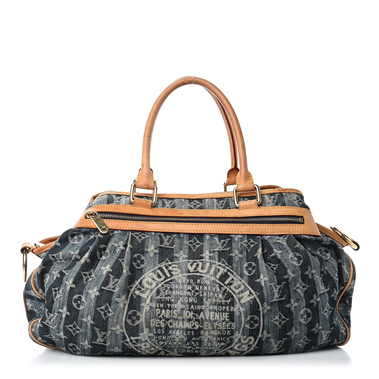 Louis Vuitton Denim Raye Cabas GM 1 of 17