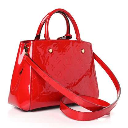 Louis Vuitton Vernis Montaigne BB Cherry 3 of 8