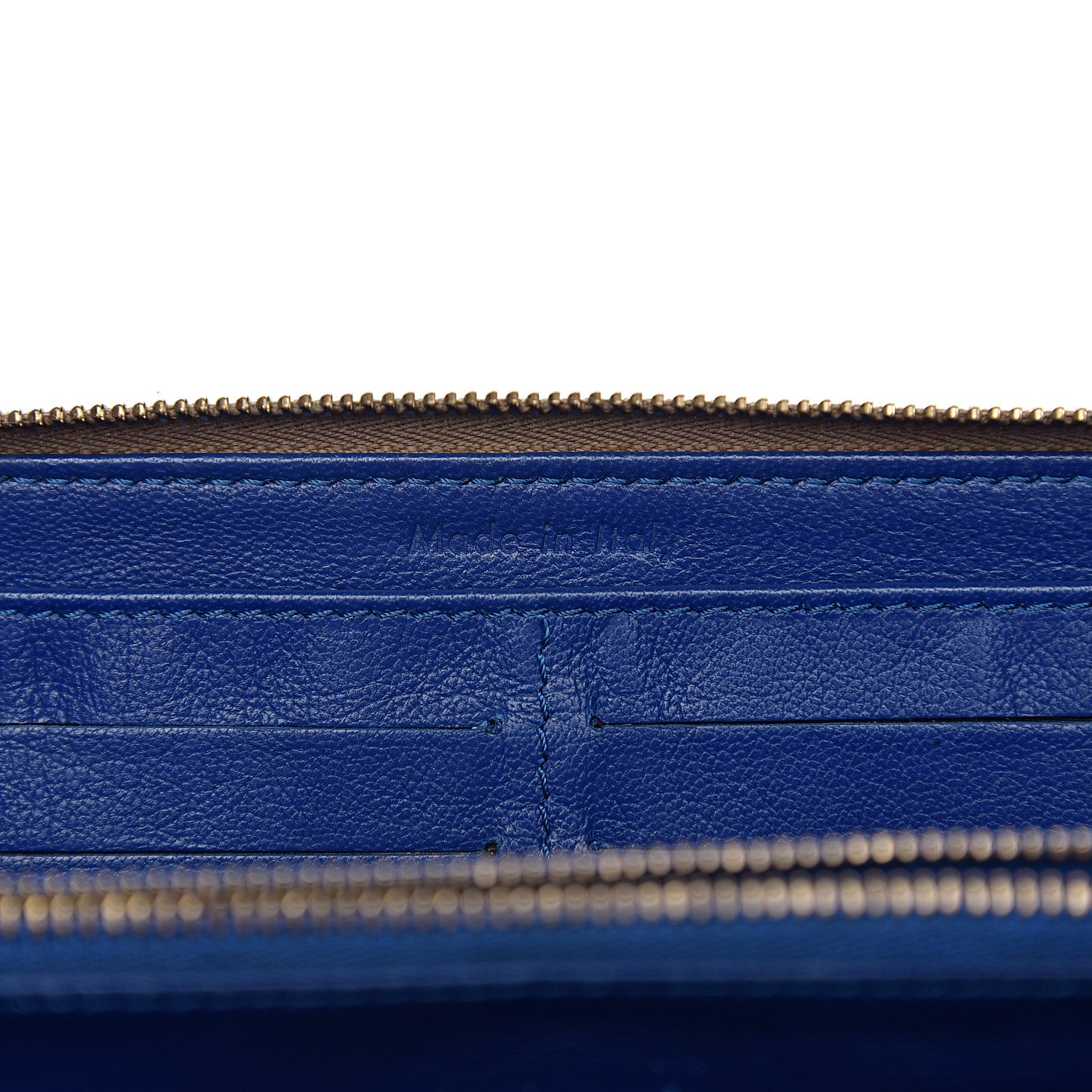 Celine Lambskin Large Zip Around Multifunction Wallet Beige 6 of 10