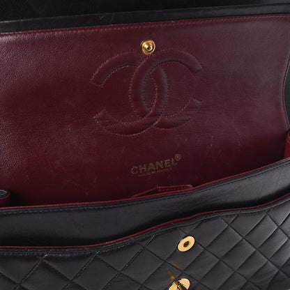 Chanel Lambskin Quilted Medium Double Flap Black 8 of 8