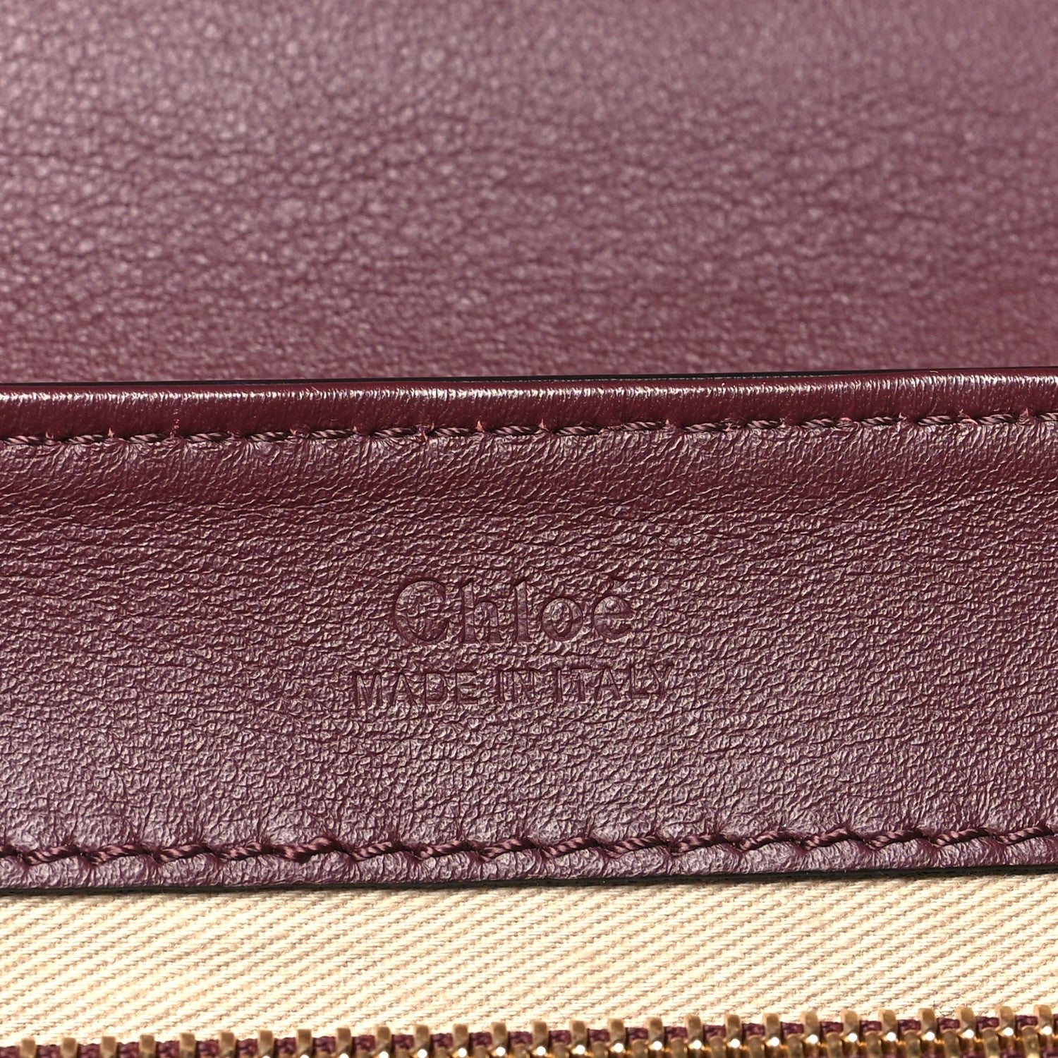 Chloe Spazzolato Sfumato Calfskin Small C Double Carry Burnt Brown 6 of 9