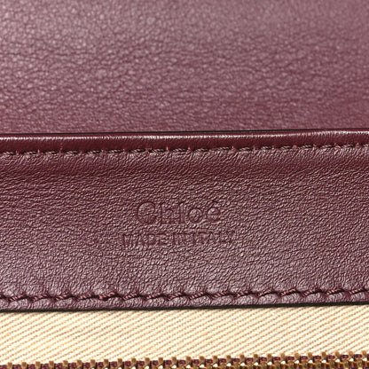 Chloe Spazzolato Sfumato Calfskin Small C Double Carry Burnt Brown 6 of 9