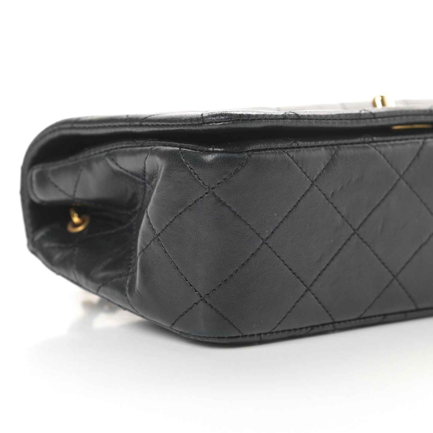 Lambskin Quilted Mini Flap Black