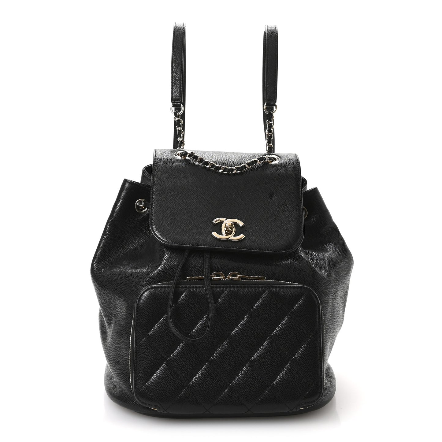 Caviar Quilted Business Affinity Backpack Black